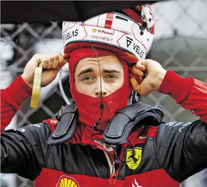  ?? BILD: SN/IMAGO ?? Zwischen Ferrari und Charles Leclerc herrscht Klärungsbe­darf.