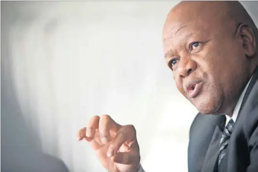  ?? Photo: Madelene Cronjé ?? Wait and see: Jeff Radebe, the planning, monitoring and evaluation minister, has now been touted as a presidenti­al hopeful alongside former African Union chair and minister Nkosazana Dlamini-Zuma and Deputy President Cyril Ramaphosa.