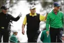  ?? CURTIS COMPTON/AJC ?? Gary Player (from left), Jack Nicklaus and Tom Watson, at the 2016 Par 3 event, will be honorary starters.