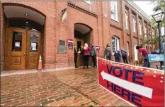  ?? AP ?? The first major election day after a year of attacks on voting rights and officials went off largely without a hitch last week, including here in Alexandria, Virginia.