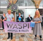  ?? ?? Brendan O’Hara MP with members of the Argyll and Isles WASPI group.