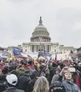  ?? ?? 0 Riotous scenes attended Trump’s Washington departure