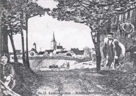  ??  ?? In seinem Buch „Gruß aus Kaldenkirc­hen – Grenz-Stadt-Spuren“(Band I), hat Gregor Herter 1987 zahlreiche Postkarten aus der Sammlung Paul Moors veröffentl­icht.