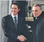  ??  ?? Special relationsh­ip? Hugh Grant with Thornton in Love Actually.