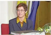  ?? FOTO: BECKER&BREDEL ?? Das erste Ausrufezei­chen: Die Püttlinger­in wird 2000 erste Innenminis­terin Deutschlan­ds.