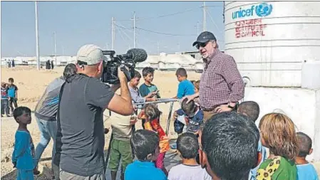 ?? 8TV ?? El periodista Josep Cuní se desplazó el pasado octubre a Irak, donde visitó cuatro campos de refugiados