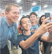  ?? PAUL CHIASSON THE CANADIAN PRESS FILE PHOTO ?? While the stakes for the Conservati­ves are high in the upcoming election, the stakes for Andrew Scheer’s leadership are higher.