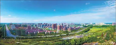  ?? PROVIDED TO CHINA DAILY ?? The developmen­t of BeijingTia­njin Zhongguanc­un Tech Town will highlight ecological protection, creating a better living environmen­t for local residents.