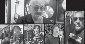  ??  ?? Singer, songwriter and guitarist Dave Mason (top) and The Quarantine­s belt out a remake of the classic rock anthem “Feelin’ Alright.” The video is posted on YouTube and features some of Mason’s musical pals including Sammy Hagar, The Doobie Brothers and more.