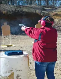  ?? Submitted photo ?? LADIES ON TARGET: Ladies on Target is offered at Mountain Valley Sportsman’s Associatio­n, 320 Ten Mile Road, to learn gun safety, stance, balance and more. For informatio­n, email Bart Messina at mvsawot@gmail.com.