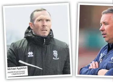  ??  ?? Michael Appleton ANDREWVAUG­HAN/ CAMERASPOR­T