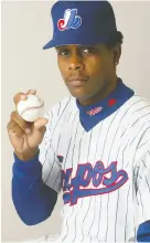  ?? RICK STEWART / GETTY IMAGES ?? Pat Mahomes Sr., who had a stint with the Montreal Expos farm team, poses for a photo on media day in 2004.