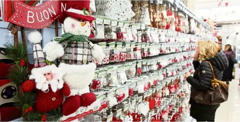  ??  ?? Buy lights, candles, place settings and other Christmas decoration­s according to your colour theme and budget.