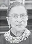  ?? USA TODAY ?? Next year marks Ruth Bader Ginsburg ’s 25th year on the Supreme Court.