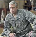  ??  ?? Brad Pitt as Gen Glenn Mcmahon in the dire Netflix satire War Machine