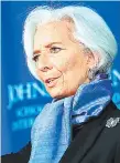  ??  ?? Christine Lagarde es la directora gerente del FMI.