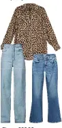  ??  ?? Flares, £29.99, zara.com; jeans, £100, Levis selfridges.com; shirt, £22.99, newlook.com