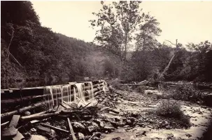  ?? Picture: NATIONAL GALLERY OF ART ?? WASTELAND: John Moran’s ‘Broadhead’s Creek, Delaware Water Gap’, 1863.
