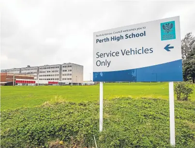  ??  ?? Two Perth High School pupils were taken to hospital after what the school said was “play fighting”.