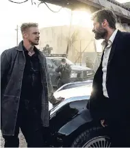  ??  ?? Boyd Holbrook (left) and Hugh Jackman in Logan.