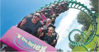  ??  ?? The Vortex is one of many thrilling rides available at Calaway Park. SUPPLIED PHOTO