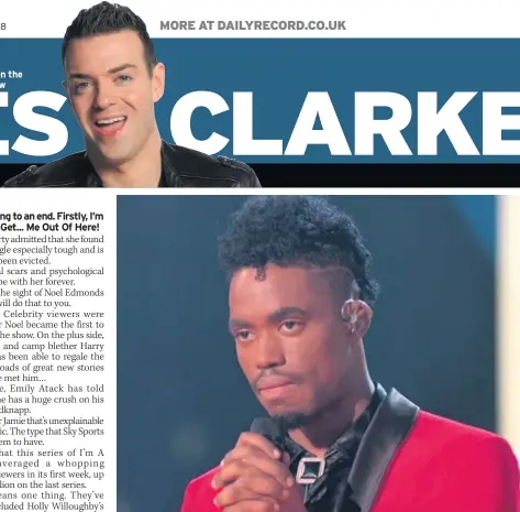  ?? DES CLARKE ?? Listen to Des weekdays on the Capital FM breakfast show NO ENCORE? Dalton Harris claimed talent show glory but his stay in the UK could be cut short