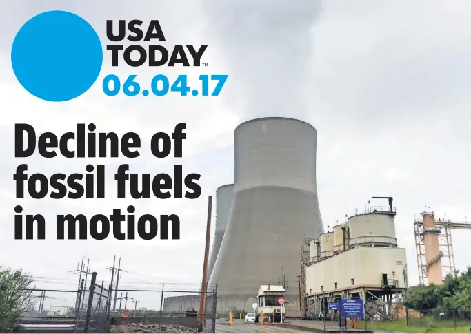  ?? MATT O’BRIEN, AP ?? Utility firms have announced plans to fully or partially close more than a half- dozen coal- fired power plants since President Trump took office.