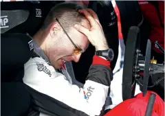  ??  ?? Latvala had good cause to ponder – slower than his team-mates, he finished in seventh, two minutes adrift