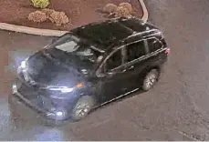  ?? Submitted by Bethlehem Police Department ?? Police say two men in this van stole jewelry and car keys Wednesday in the parking lot of Plug Power in Bethlehem.