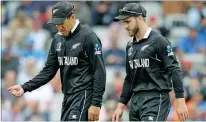  ?? Photos/AP ?? The Black Caps think tank of Ross Taylor and Kane Williamson.