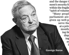  ??  ?? George Soros