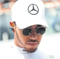  ??  ?? Lewis Hamilton is in action next Sunday in Abu Dhabi