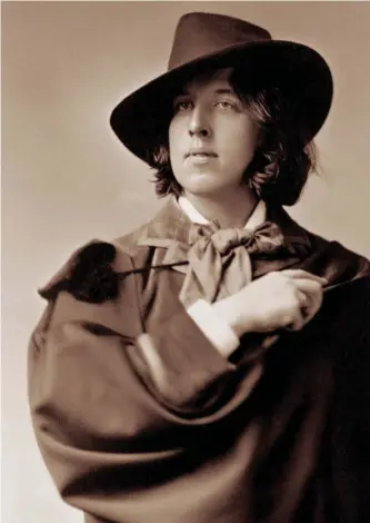  ??  ?? This photo portrait (c 1882) by Napoleon Sarony features in Making Oscar Wilde by Michèle Mendelssoh­n, Oxford University Press, £20, Oldie price £13.29
