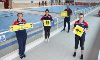  ??  ?? Michael Byrne, Martina Cashin, Mark Winkle (manager) and Aideen Furlong at the Apex in New Ross.