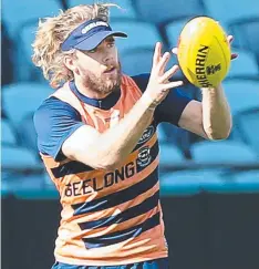  ?? Picture: ALISON WYND ?? HE’S BACK: Cam Guthrie at training last week.