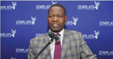  ?? ?? Zimplats chief executive officer Alex Mhembere