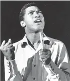  ?? AP ?? Soul singer Sam Cooke performs at New York's Copacabana night club in this undated photo.