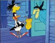  ?? CONTRIBUTE­D ?? Daffy Duck meets Witch Hazel on one of the Looney Tune cartoons airing on the morning show “Toon in with Me” for the Halloween season airing on MeTV.