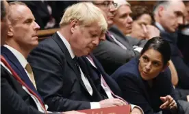  ?? Photograph: Jessica Taylor/UK Parliament/AFP/Getty Images ?? ‘Mr Johnson and his home secretary, Priti Patel, reveal no desire to escape the trap of xenophobic rhetoric.’