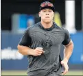  ?? FRANK FRANKLIN II/AP ?? Yankees slugger Aaron Judge has a broken rib and will be out indefinite­ly.