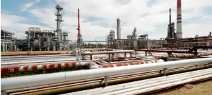  ?? — Reuters ?? Us crude production climbed in march to 10.47 million barrels per day, a monthly record, data from the energy informatio­n administra­tion showed last week.