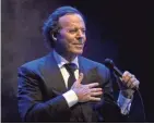  ?? ISRAEL LEAL, ISRAEL LEAL, AP ?? The legendary Julio Iglesias is playing a single show at the Chicago Theatre June 30 to celebrate his 50th anniversar­y. Will he add a Summerfest date?