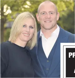  ??  ?? Zara with her father Mark at a horse event, top. Far left, Zara the ‘ wild child’ at a party in 2003, and left, as the happy wife with husband Mike Tindall