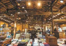  ?? PROVIDED TO CHINA DAILY ?? A bookstore at Ding Muer’s homestay that was built on an obsolete plant in Bishan village in Anhui province.