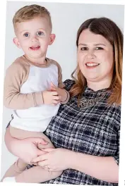  ??  ?? Social media star: Little Ralphie Waplington with mother Stacey