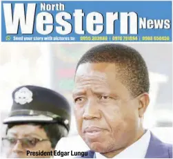  ??  ?? President Edgar Lungu