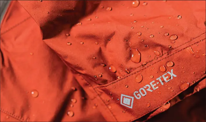  ?? SHUTTERSTO­CK (2021) ?? W.L. Gore & Associates, inventor of Gore-tex and a giant manufactur­er of weather-repellent fabric, last year debuted a membrane that uses non-fluorinate­d materials and can be found in jackets sold by Arc’teryx, Patagonia, and other brands.