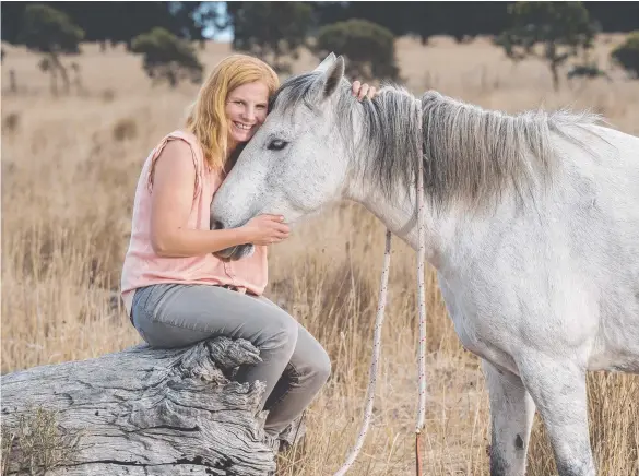  ?? Picture: ROB LEESON ?? Jessica Liston is travelling to the NT to rehome the Waler horse, an endangered species used by Australian­s in World War I