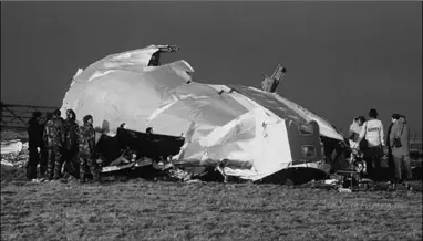  ??  ?? Aftermath of Pan Am Flight 103, which exploded Lockerbie in Scotland, killing 270 people. (Photo: The Gal Times)