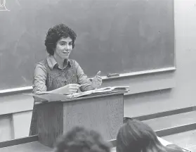  ?? Stanford Law School 1972 ?? Barbara Babcock in 1972, the year she started teaching at Stanford Law School.